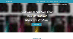 Desktop Screenshot of evaskincare.com